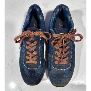 Vintage Urban FUBU Sneakers Size 9 Streetwear Leather Denim Jean Collectible